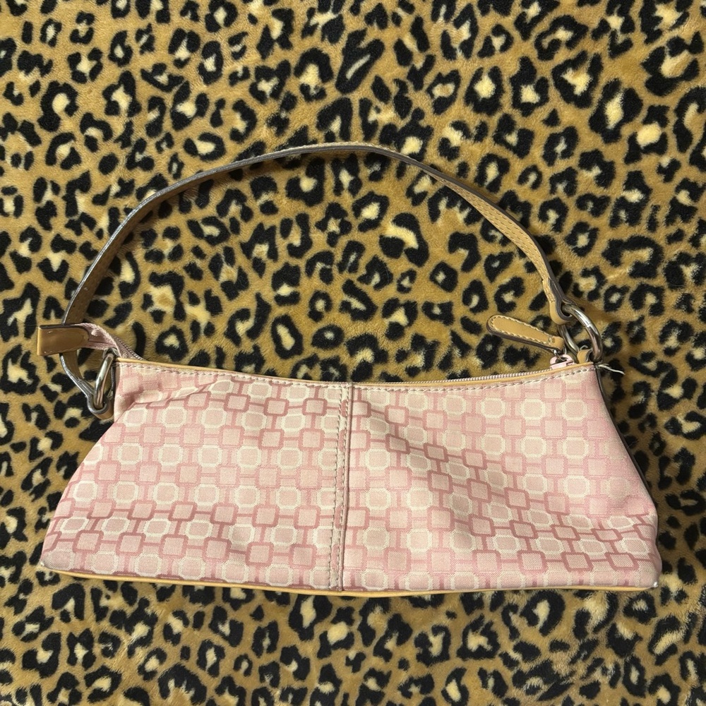 Nine West Pink and Tan Shoulder Bag with Elegant Design